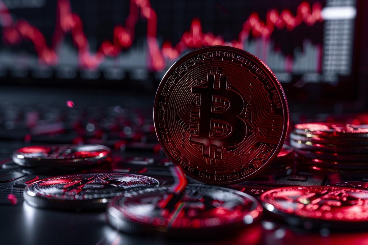 Chute du bitcoin le 19 mars 2024 à 22 :14 : analyse de sa descente des sommets