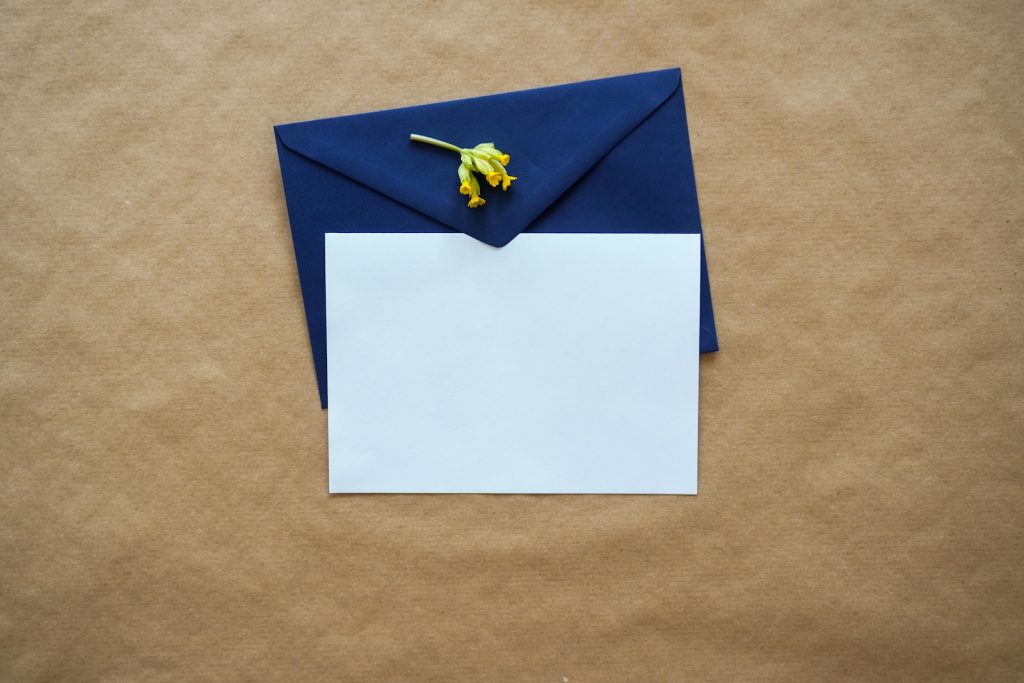 lettre bleu
