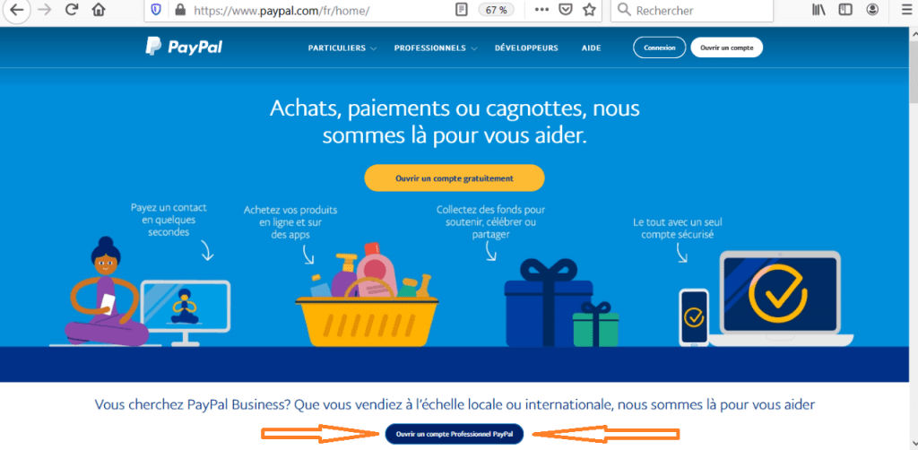 créer compte PayPal rapidement 