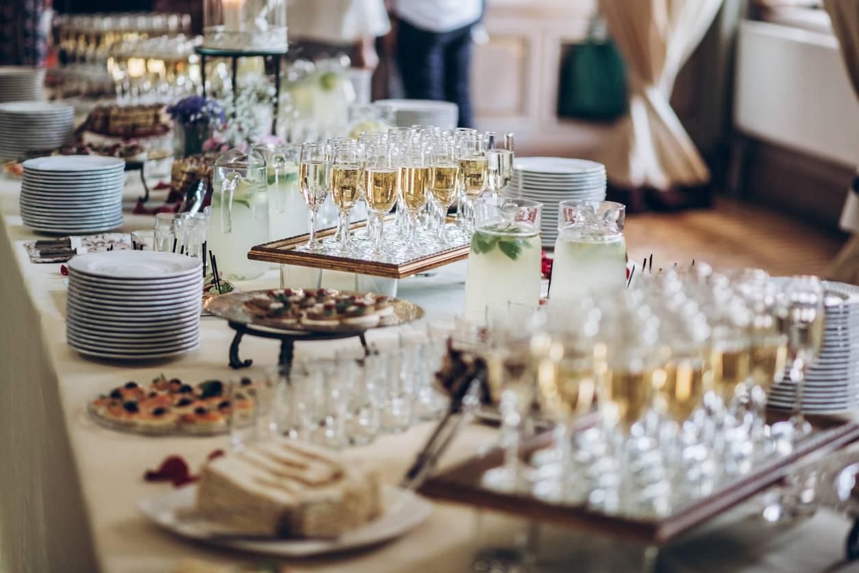 événement entreprise flûtes champagne vaisselle