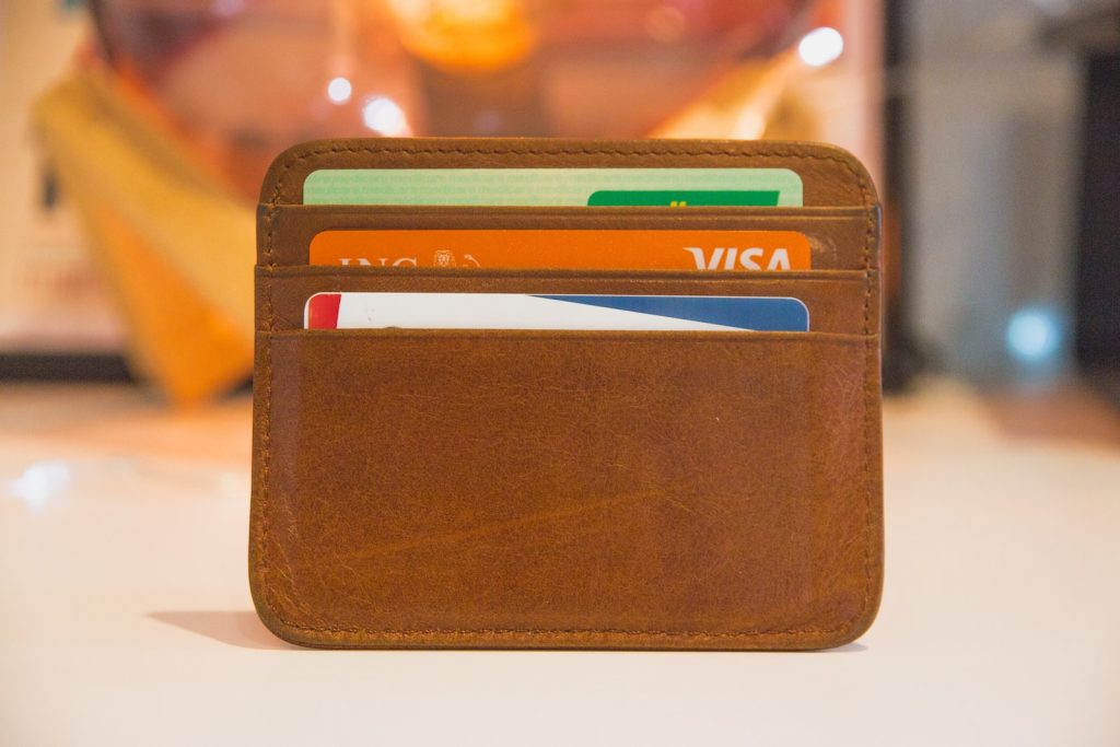 portefeuille aveccarrtes bancaires