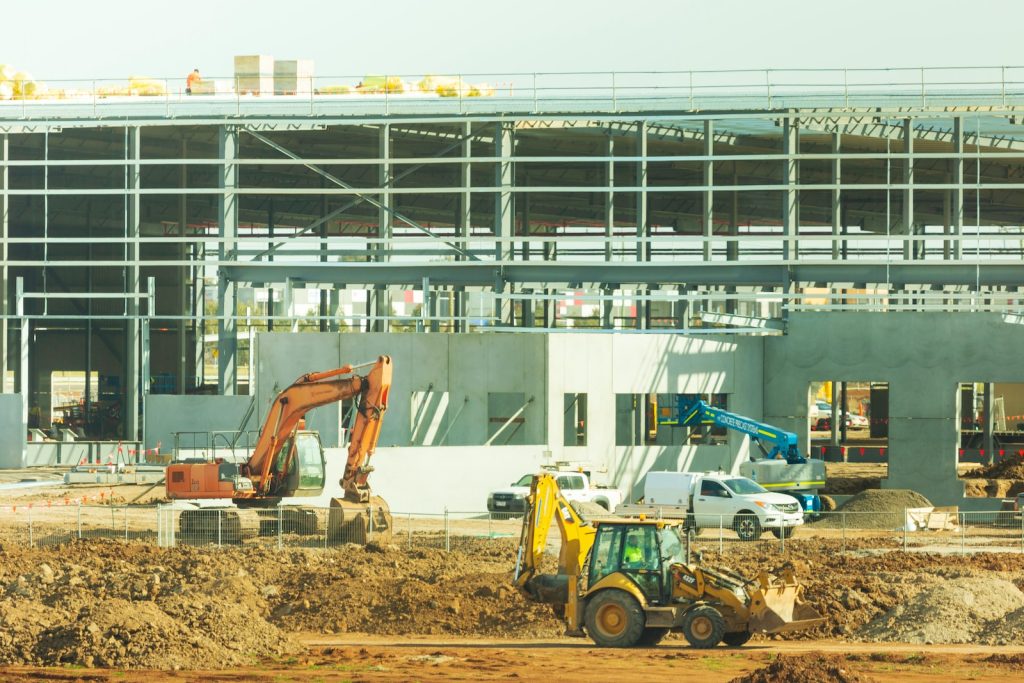 engins sur chantier