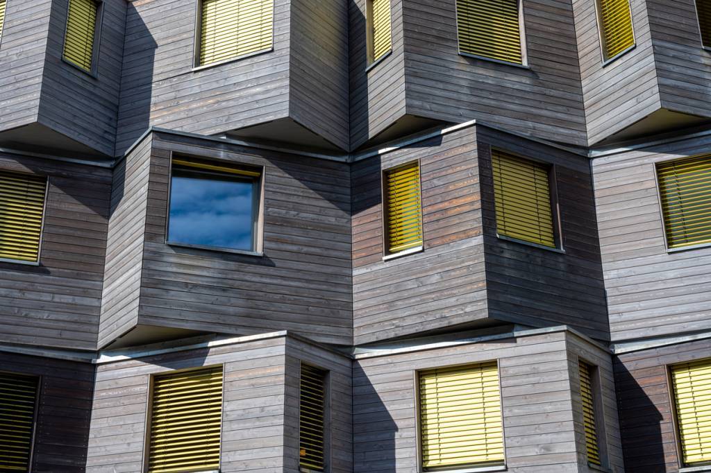 extérieur en bois, façade