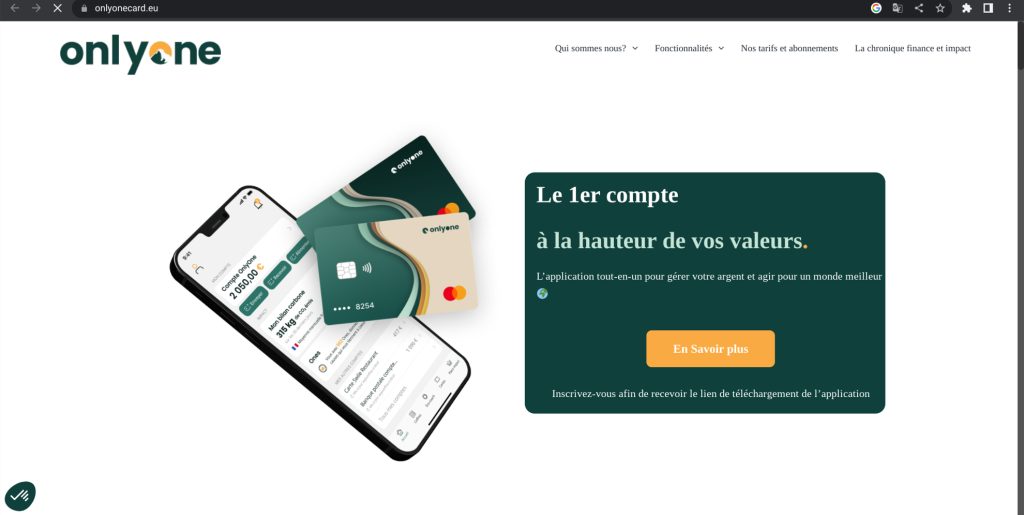 La banque éco-responsable OnlyOne