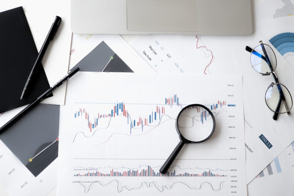 feuille montrant le trading