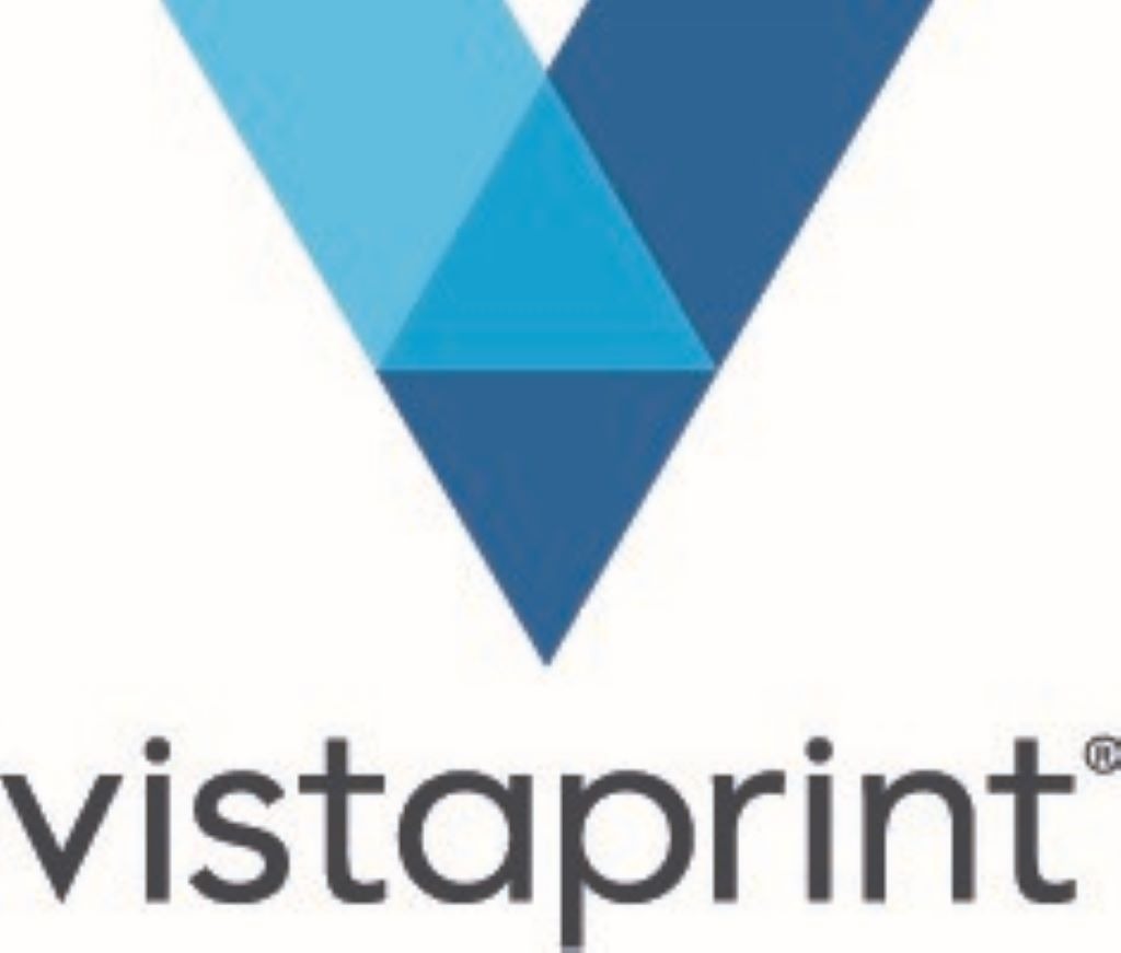 Le logo vertical de Vistaprint