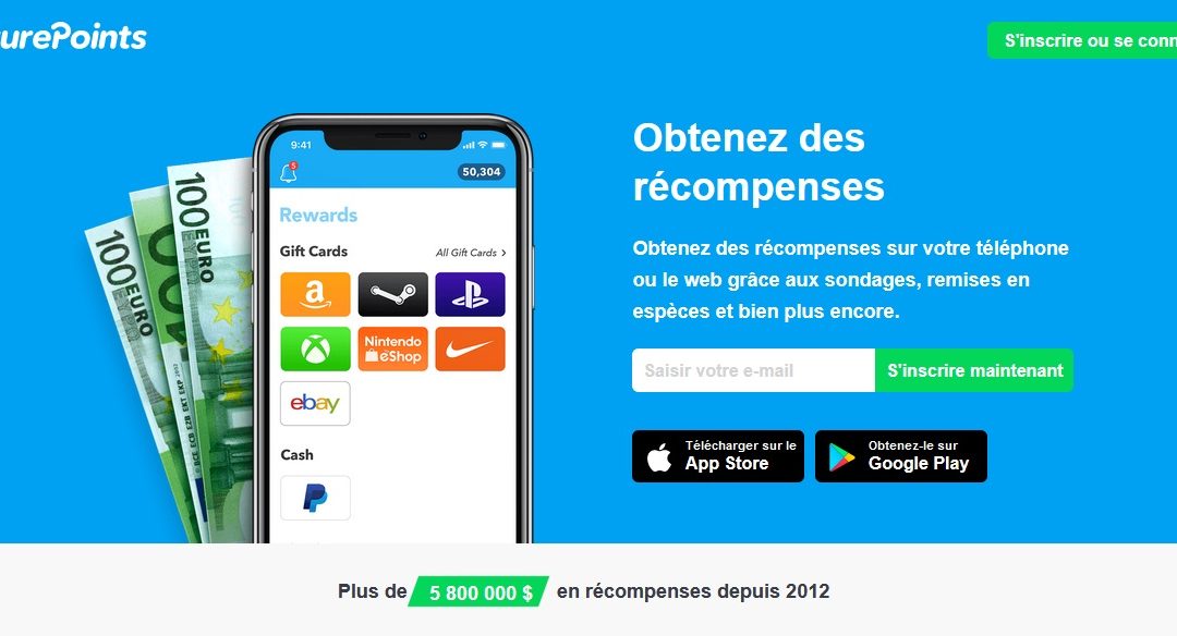 gagner argent regardant pubs applications featurepoints